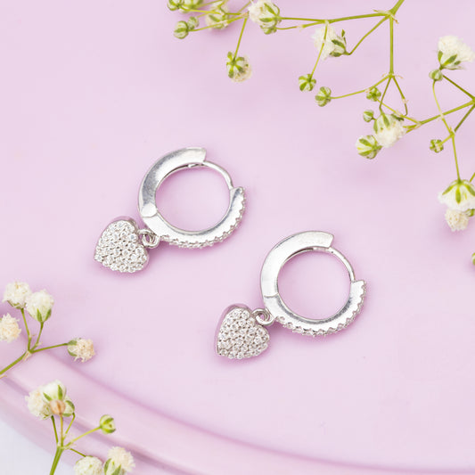 Luxe Heart Hoops