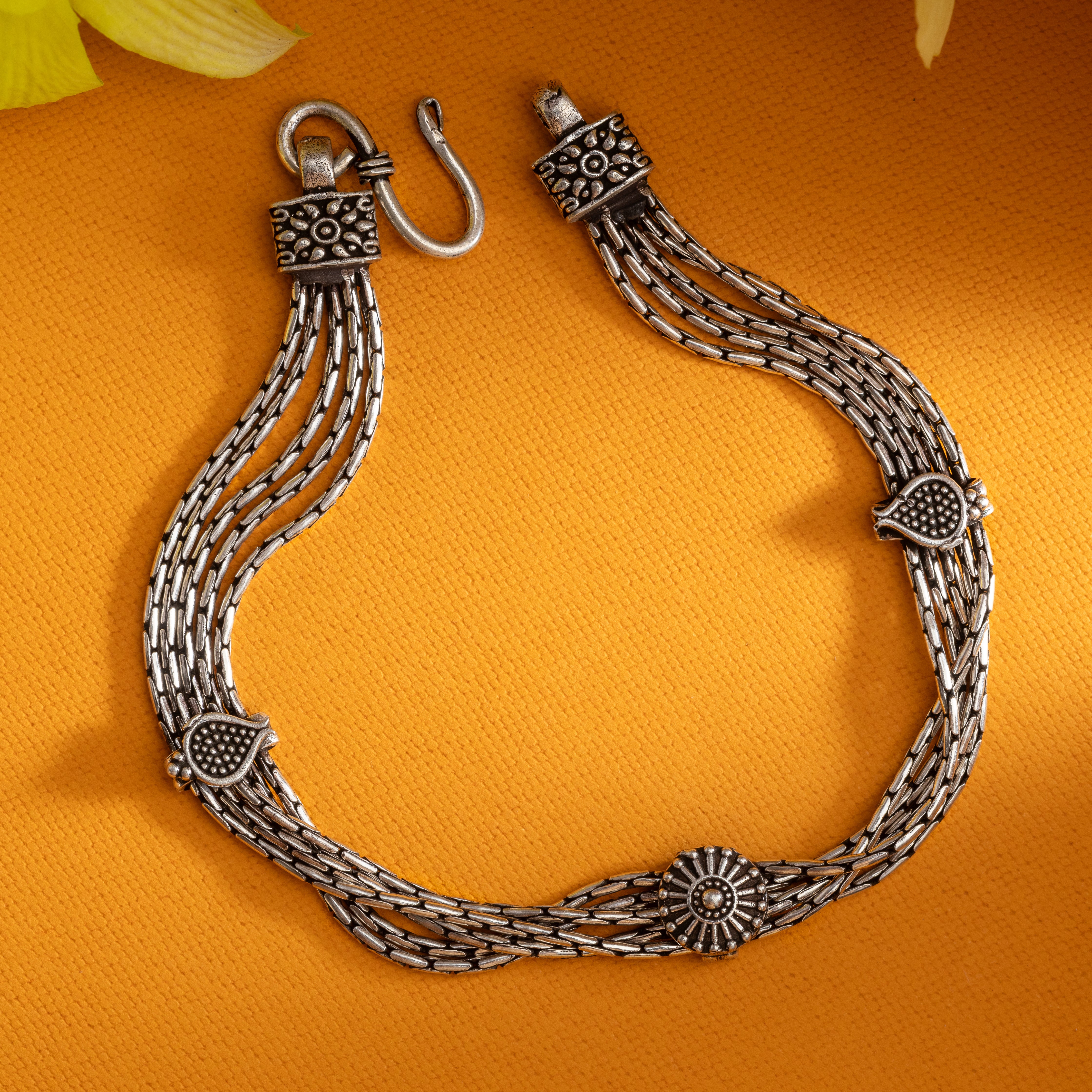 Silver Fleur Bracelet