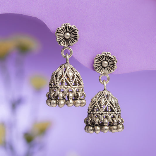 Lush Floral Jhumkas