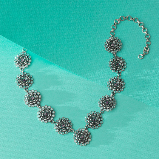 Floral Lustre Necklace