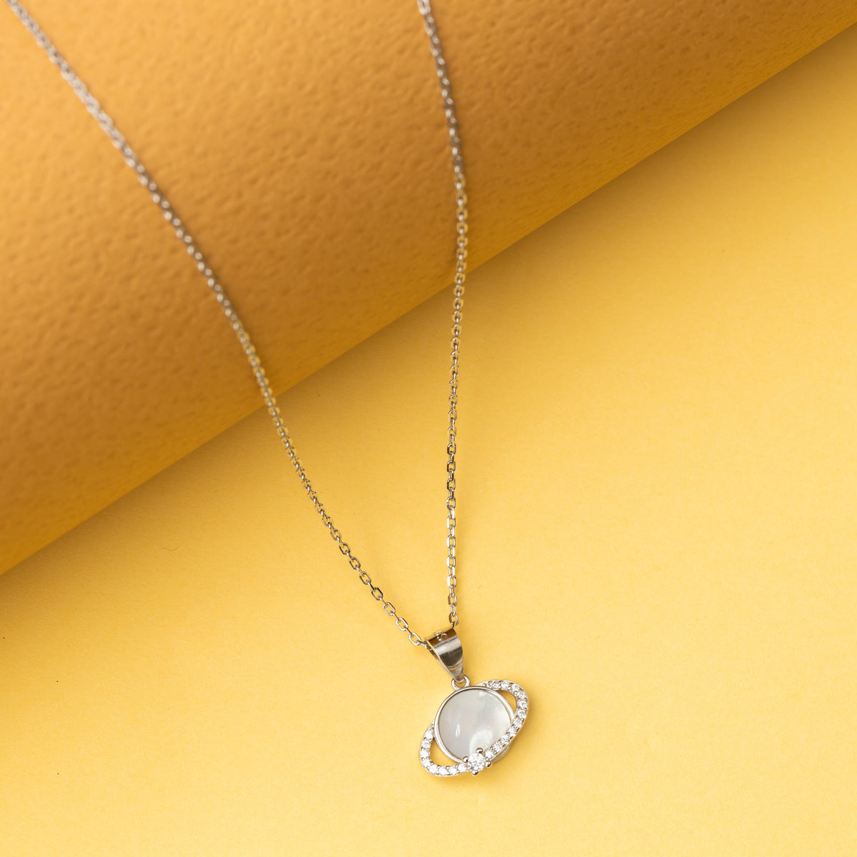 Orbiting Pearl Necklace