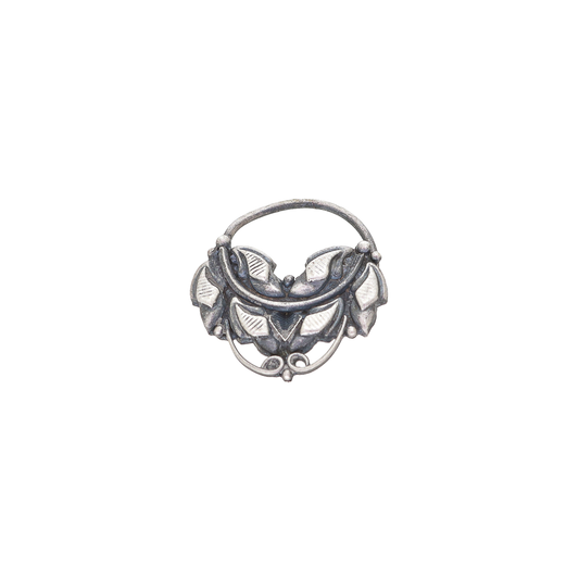Oxidised Silver Clip-On Nath