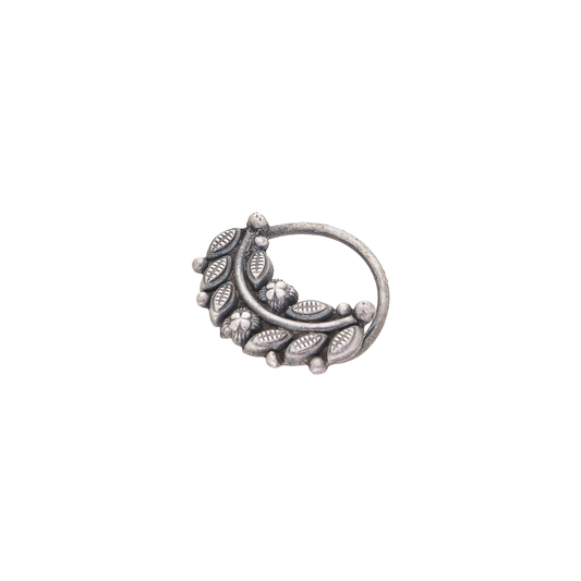 Oxidised Silver Clip-On Nath