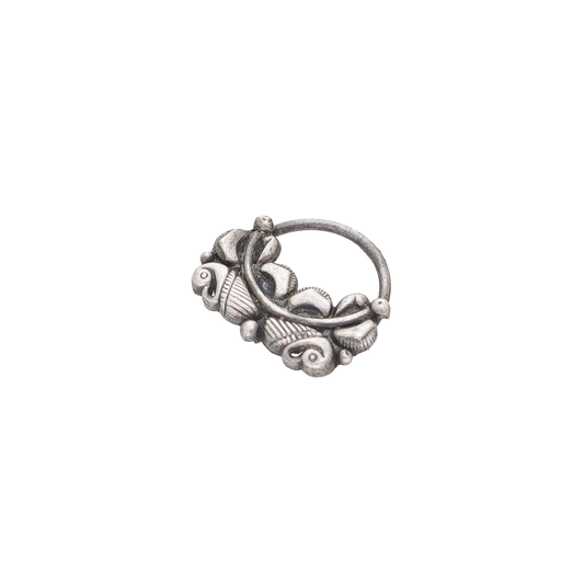 Oxidised Silver Clip-On Nath