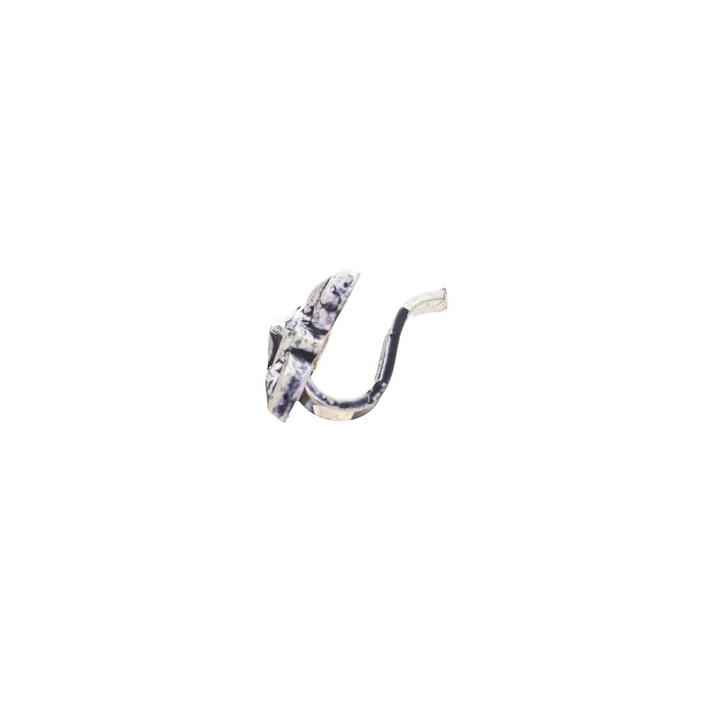 Oxidised 925 Silver Clip On (Press) Nose Pin