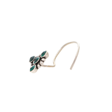 Green Stone Triangle Taar Nose Pin