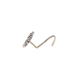 Shiny Chaand Oxidised Silve Taar Nose Pin