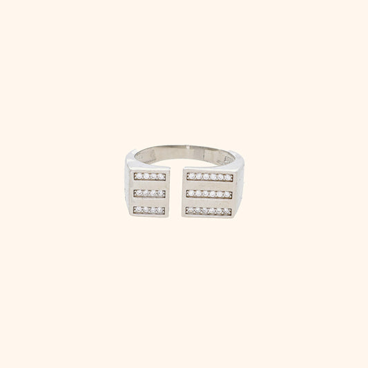 Stylish Statement Maker Zircon Diamond Ring