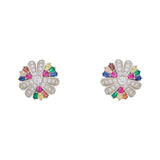 Rainbow American Diamond Studs