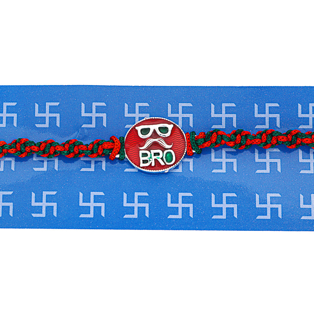 "Bro" Silver Rakhi