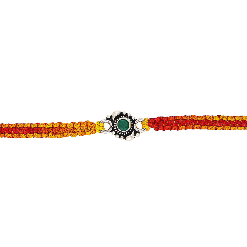 Designer Silver Rakhi