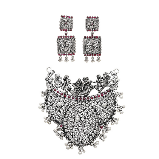 Radha Krishna Long Necklace Set