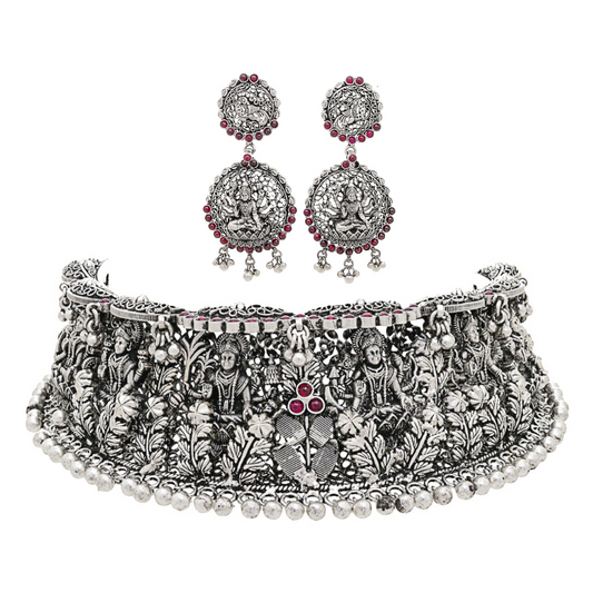 Goddess Laxmi Necklace Set