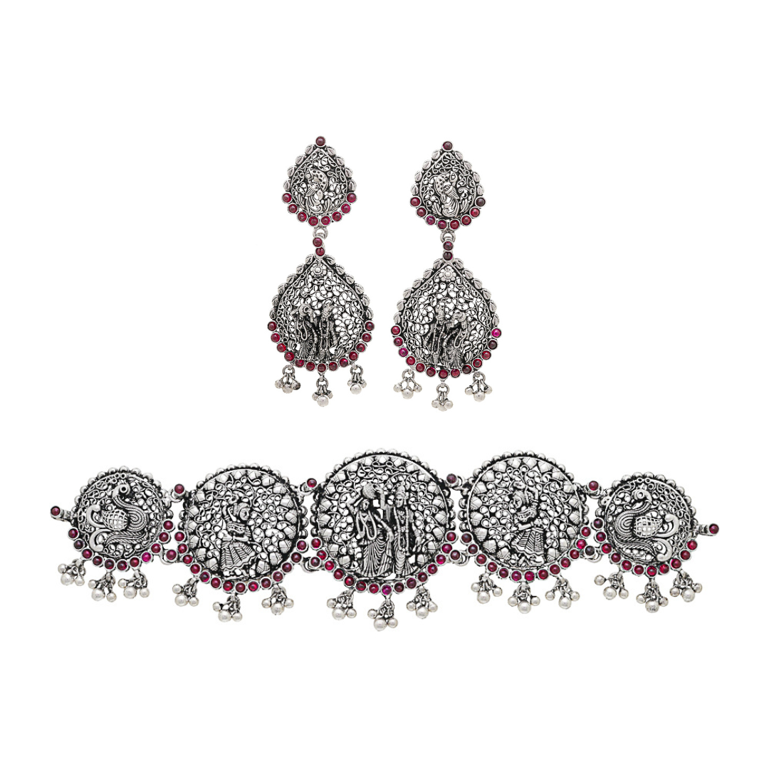 Radha Krishna Necklace Set