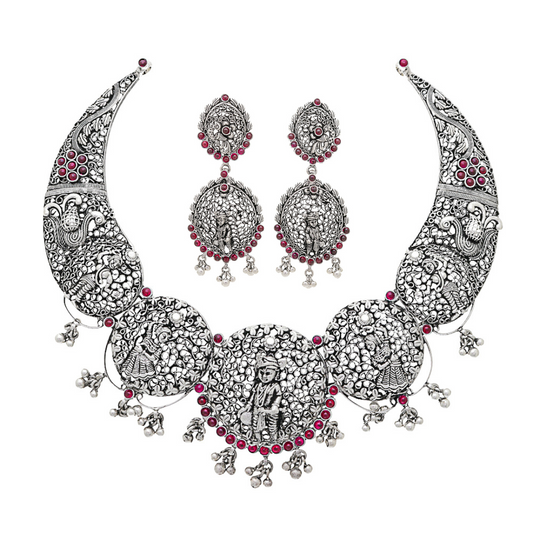 Lord Krishna Necklace Set