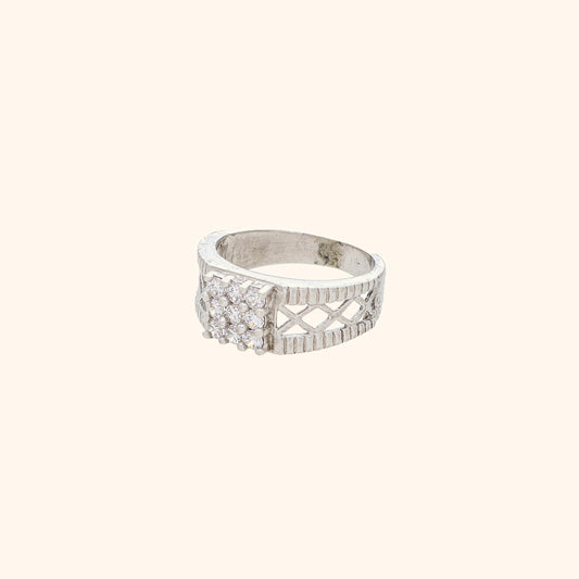 Striking Zircon Diamond Ring