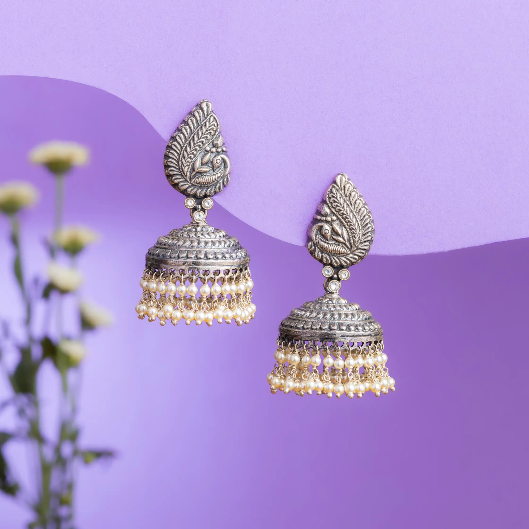 A Dance of Metal and Magic Jhumka