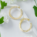 Aurielle Hammered Hoop Earrings
