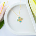 Azure Bloom Necklace