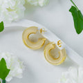 Bold Hoop Stud Earrings