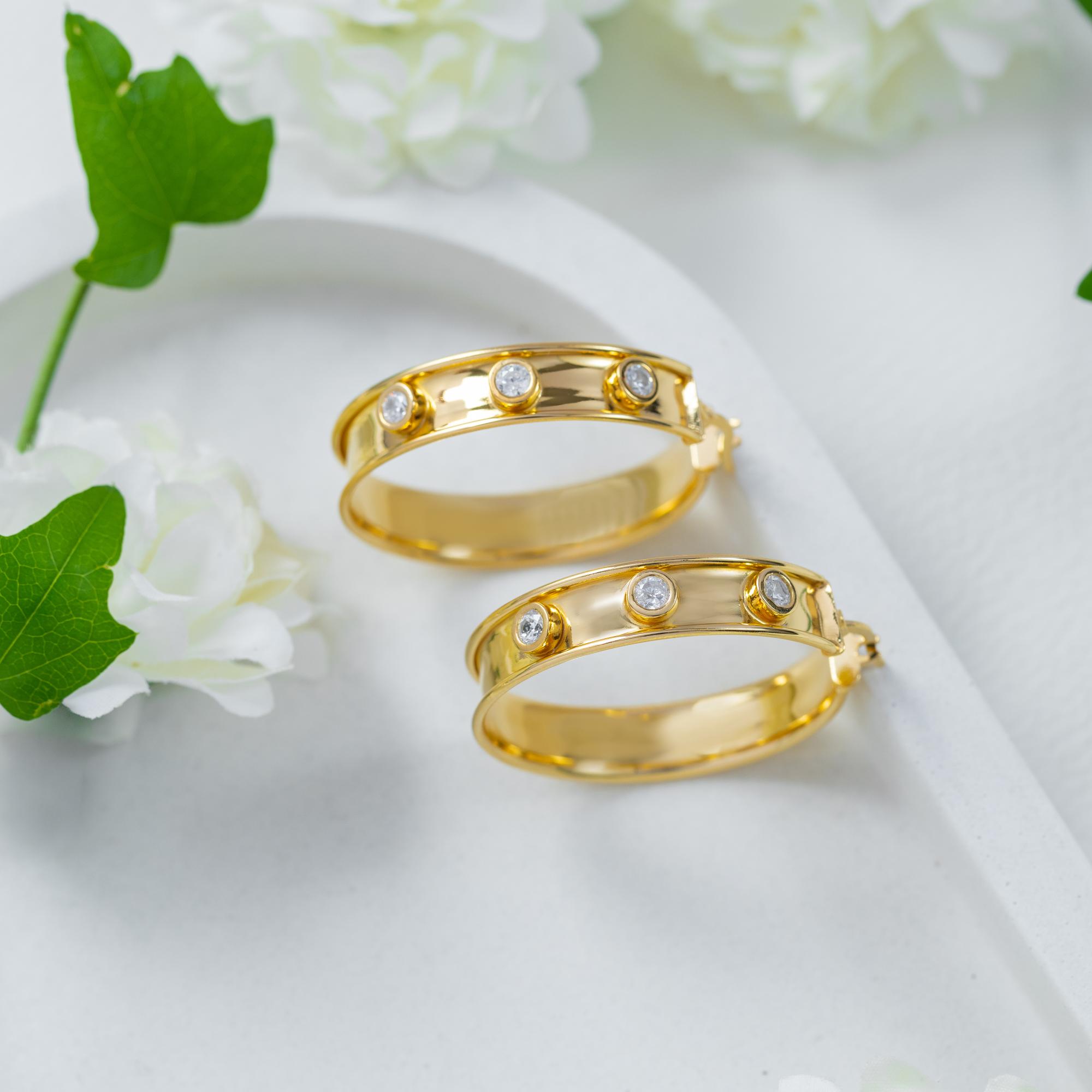 Celestia Orbit Hoop Earrings