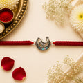 Mayura Chandrakala Silver Rakhi