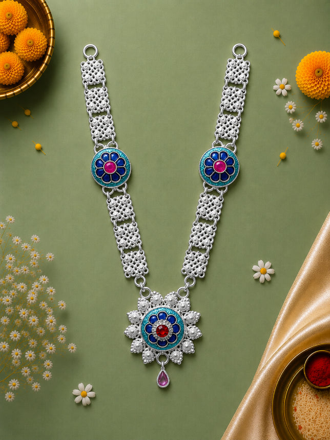 Classic Blue Floral Haar