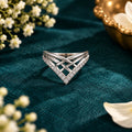 Criss Cross Sparkle Ring