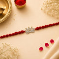 Crowned Bro Silver Rakhi