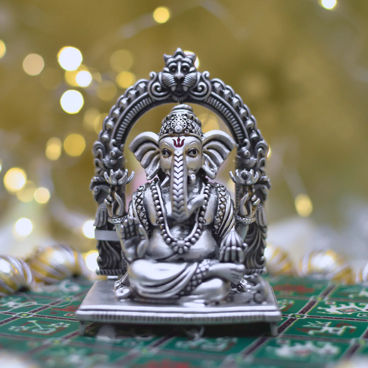 Lord Ganesh with Sinhasan