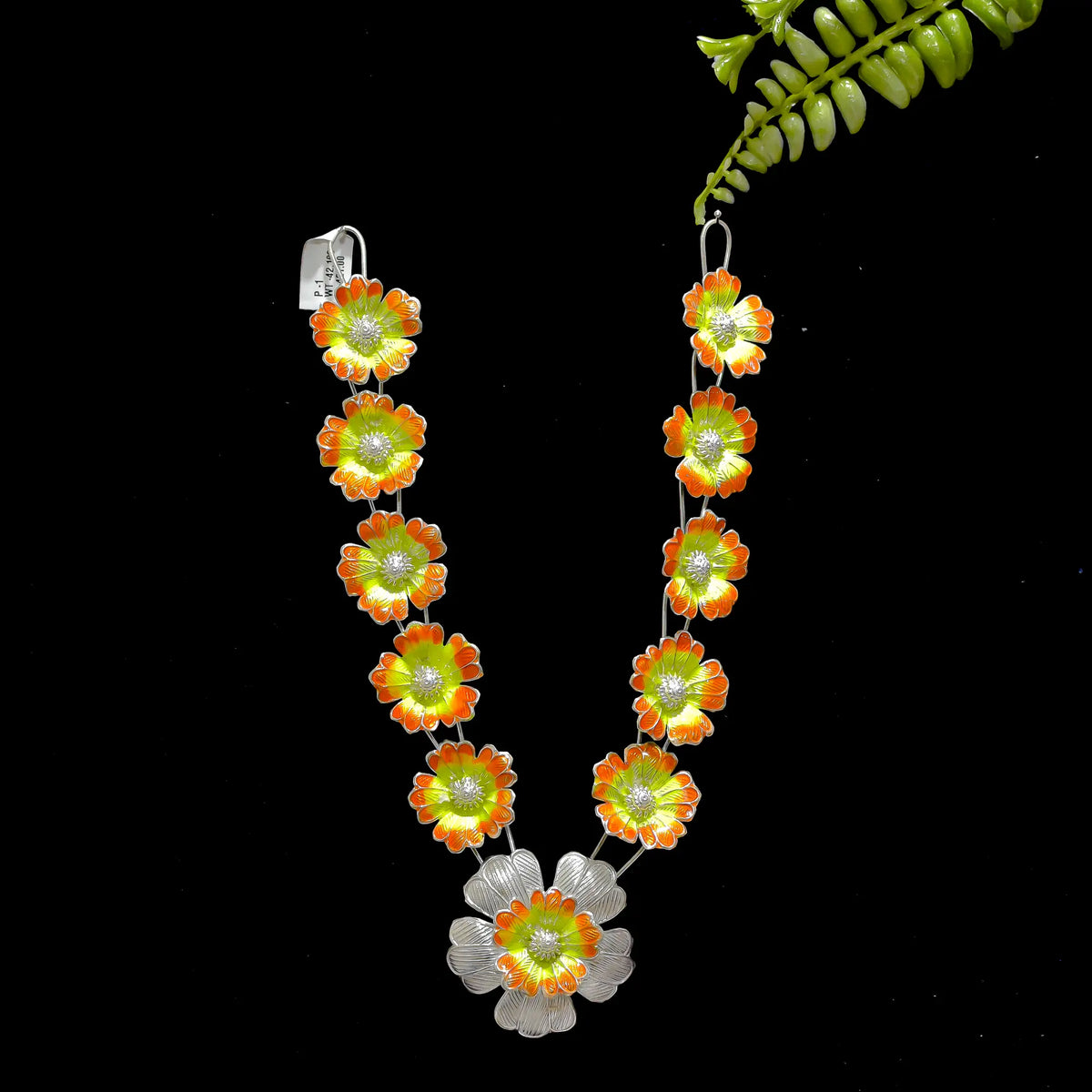 Meenakari Flower Haar