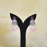 Powder Pink Beads Earrings