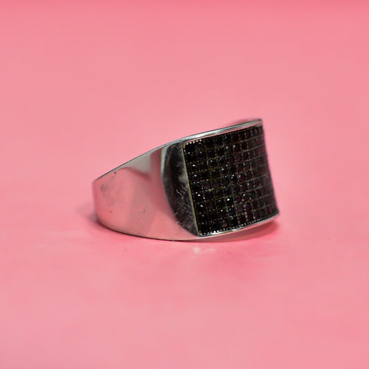 Show-Stopper Black Zircon Diamond Band