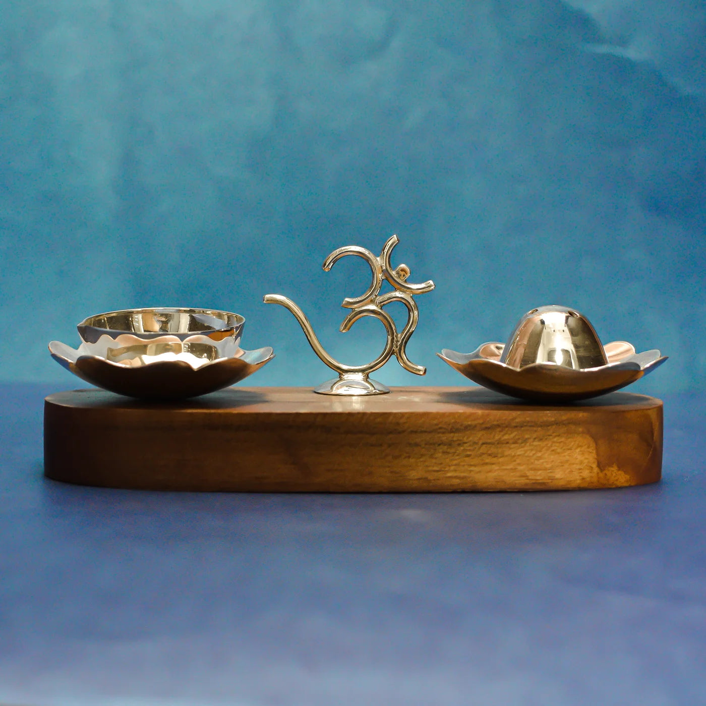 Unique Silver Agarbatti Stand and Diya