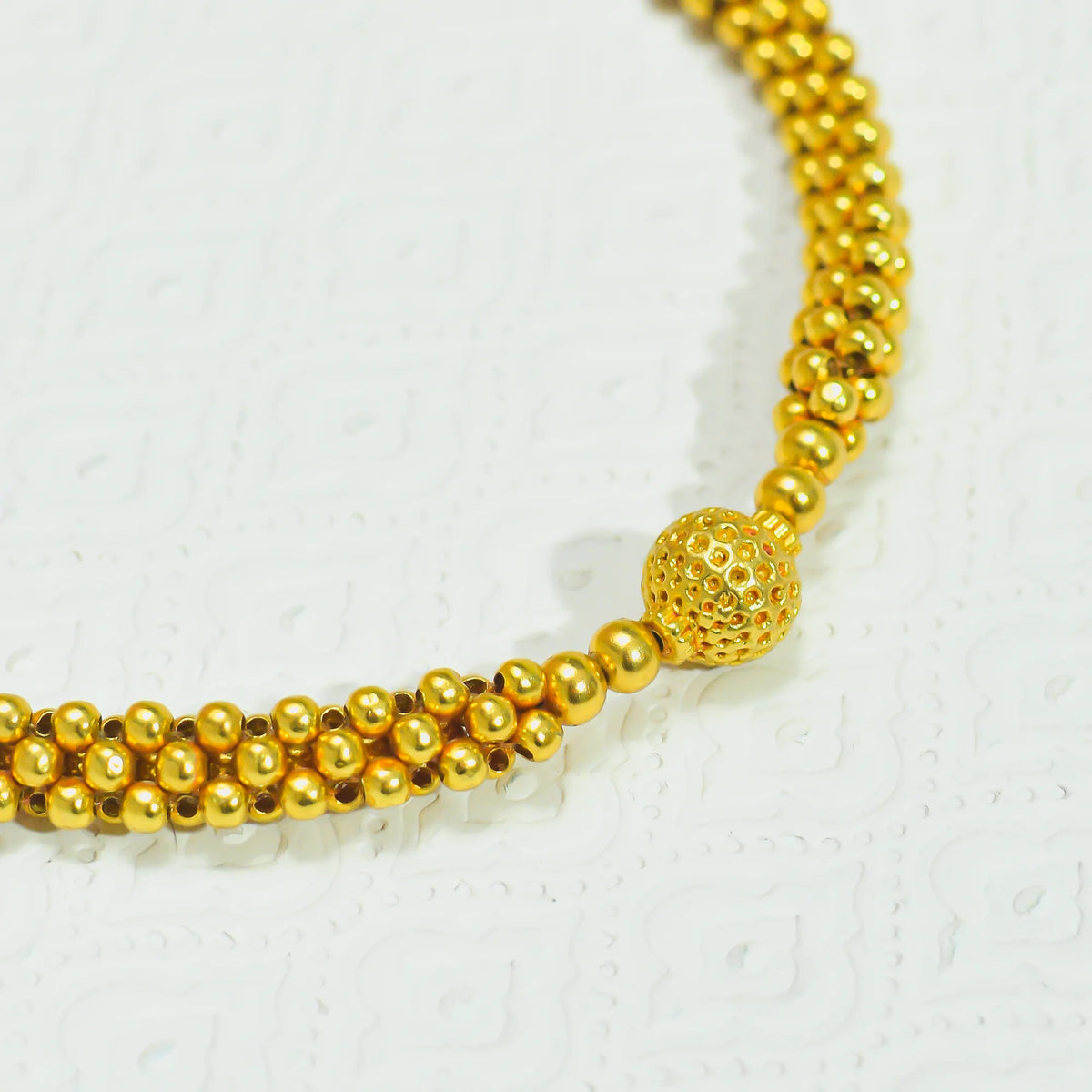 Elegant Gold Polish Thushi Necklace