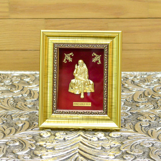 Fine Gold Sai Baba Frame