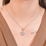 Gardenia Solitaire Pendant With Chain