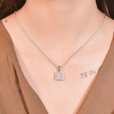 Classic Sparkly Pendant With Chain