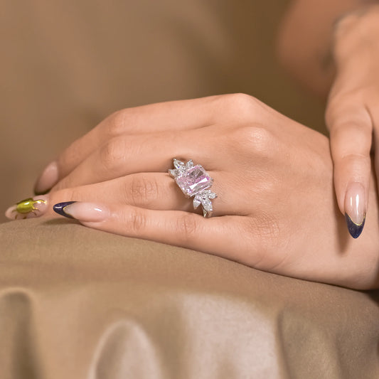 Garden Pink Luster Cocktail Ring