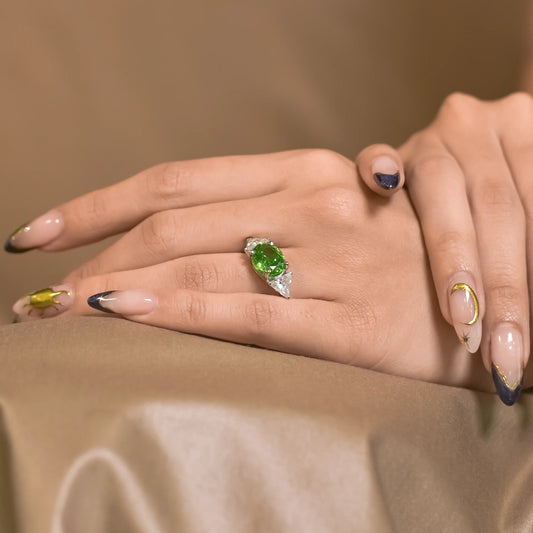 Emerald Eufhoria Cocktail Ring