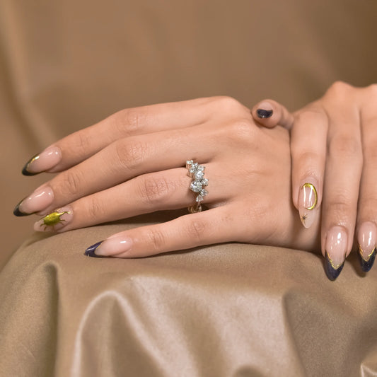 Moon Light Solitaire Ring