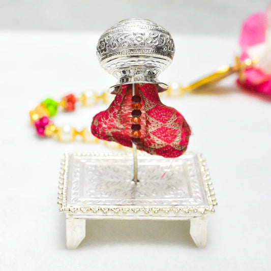 Maroon Silver Gudi