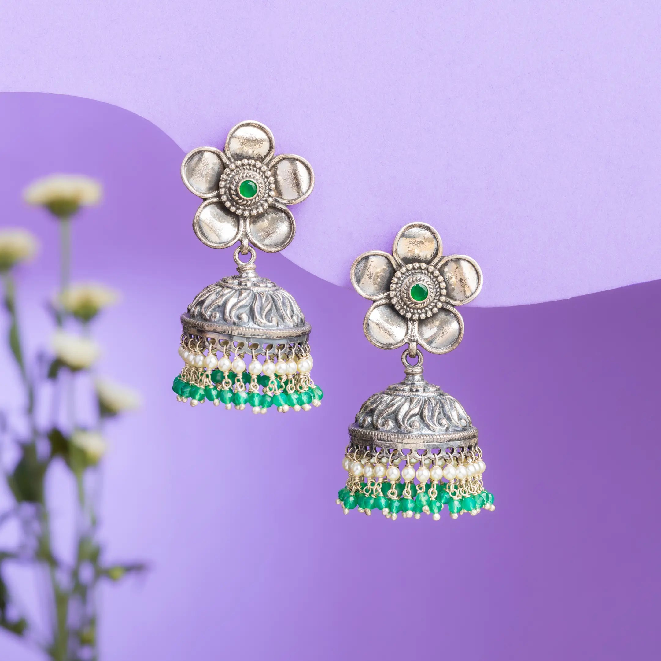 Delicate Craft. Dramatic Impact Jhumka