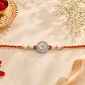 Divine Om Crystal Pearl Rakhi