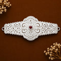 Floral Silver Ganpati Bajuband & Sund Cover