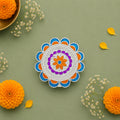 Floral Silver Plate