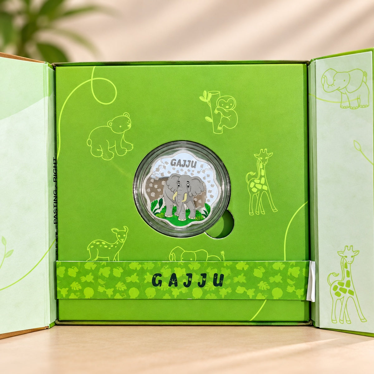 Gajju Jungle Safari Silver Coin Gift Box