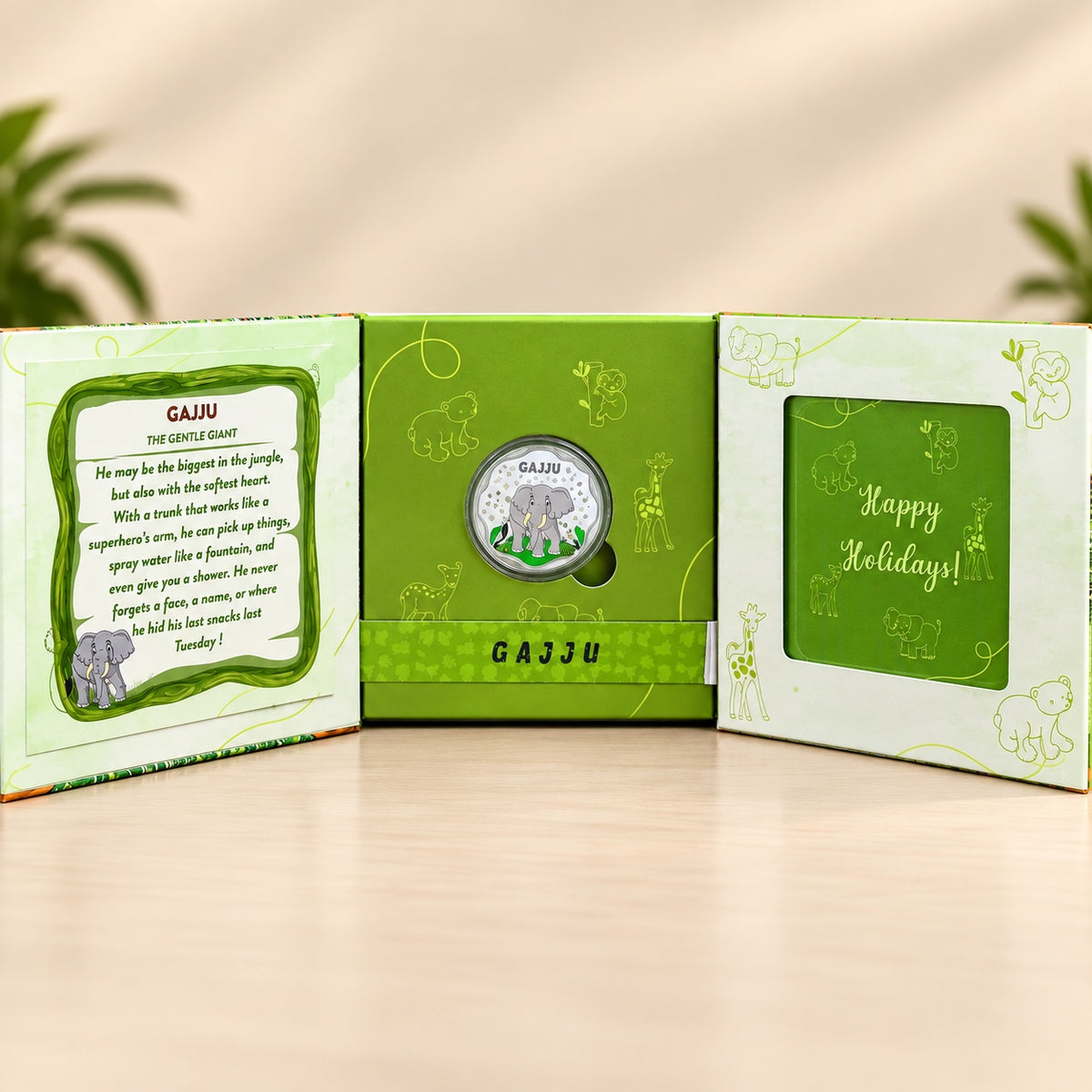 Gajju Jungle Safari Silver Coin Gift Box