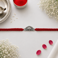 Ganesh Divine Blessings Silver Rakhi