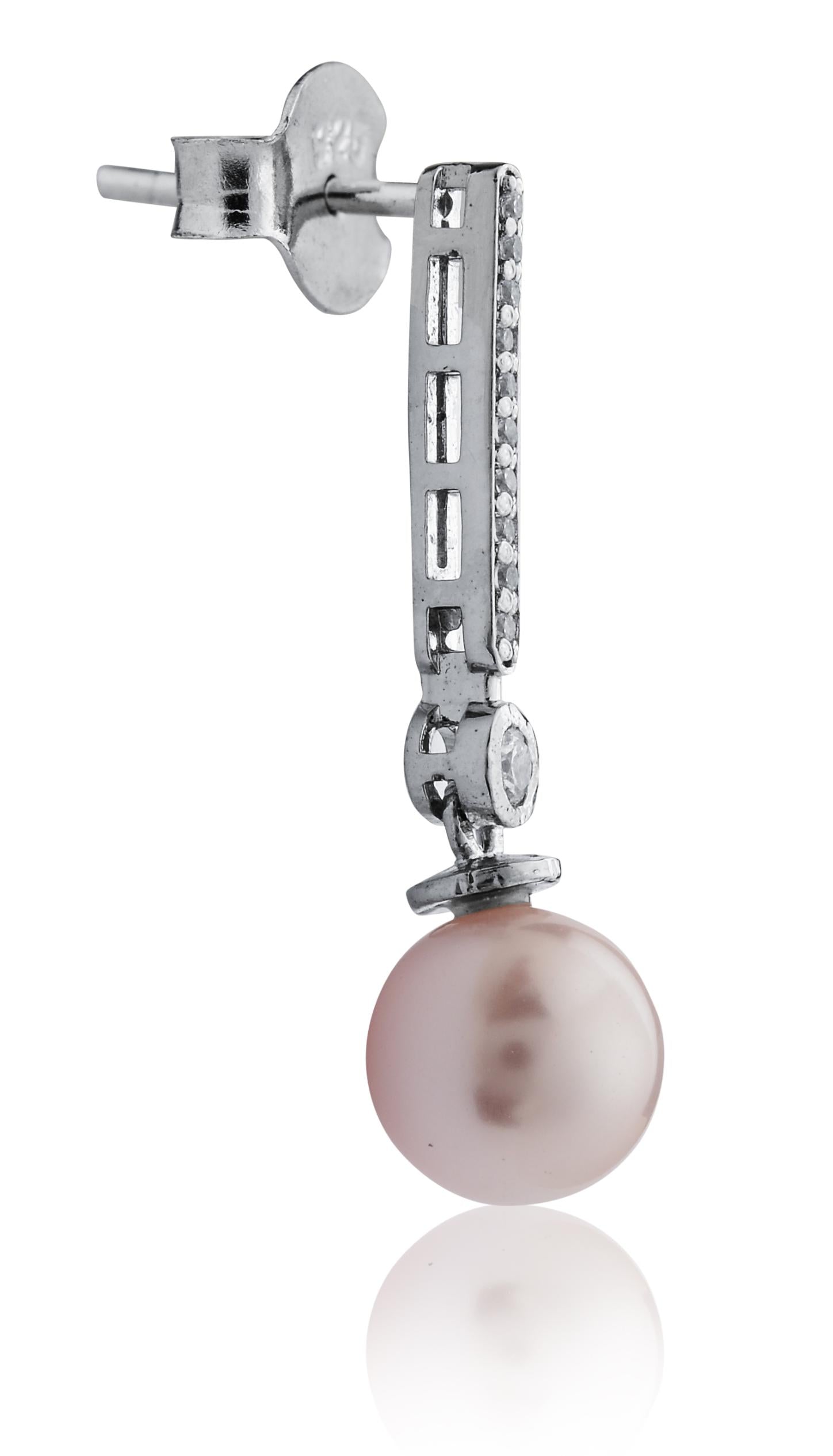 Gem Pearl Shine Earrings